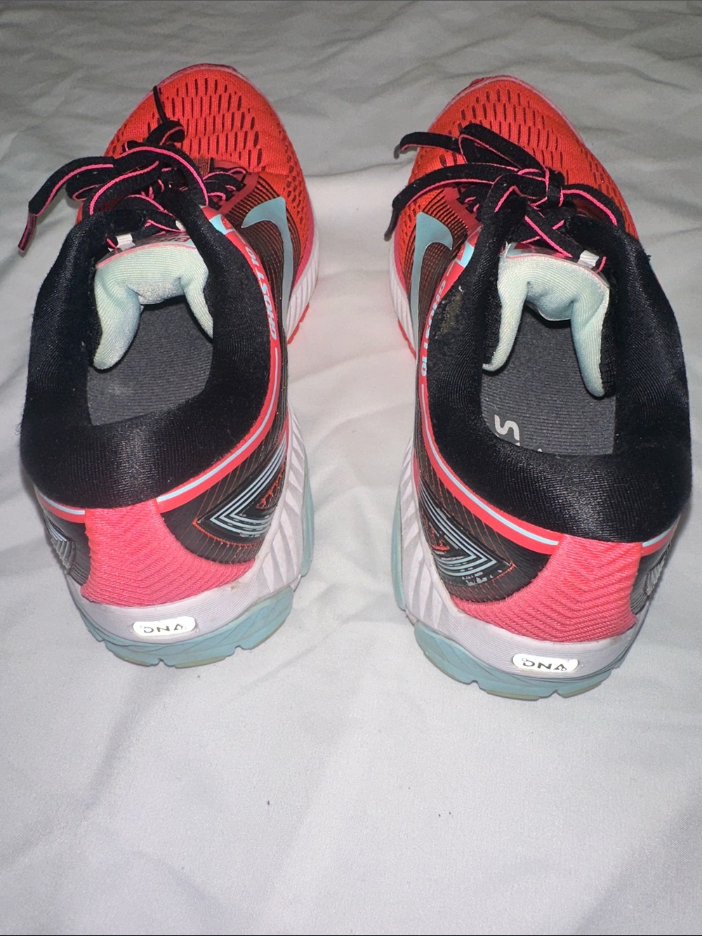 Brooks Ghost 10 Women’s Running Shoes Size 7.5 Pink Coral Blue - Picture 3 of 8